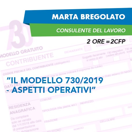 Corsi E Learning Il Modello 7302019 Aspetti Operativi